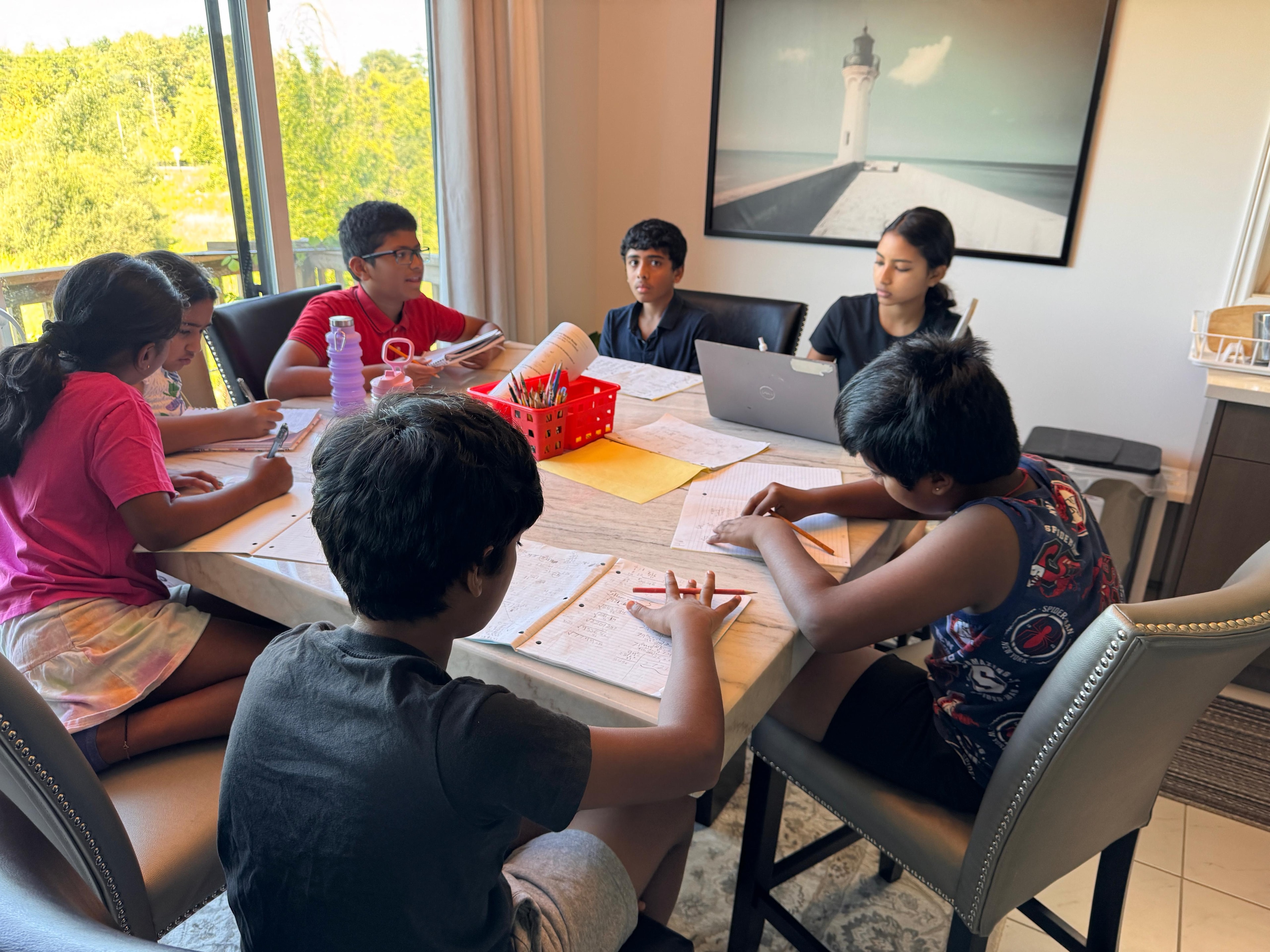 Students engaged in problem-solving at the August 2026 Skillfinity camp
